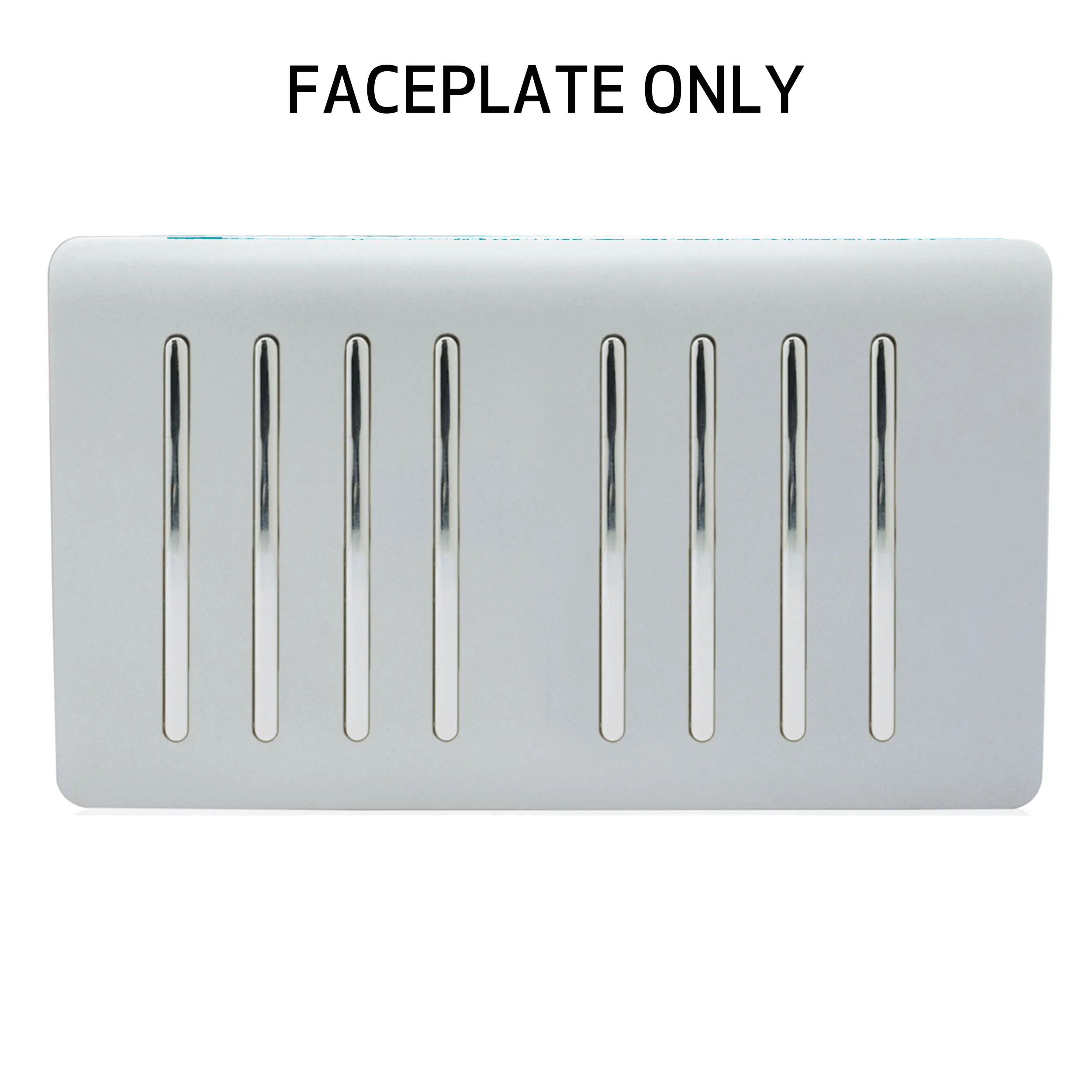 Platinum Silver Spare Plate Wiring Accessories Trendi Decorative Screwless